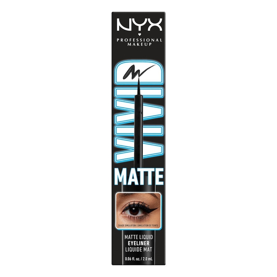 NYX Professional Makeup Vivid Matte Liquid Liner Eyeliner BLACK 2 ml Schwarz