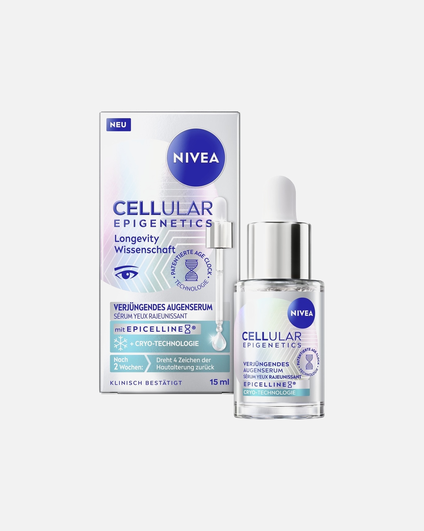 Augenserum für Unisex NIVEA CELLULAR Epigenetics Verjüngend 15 ml