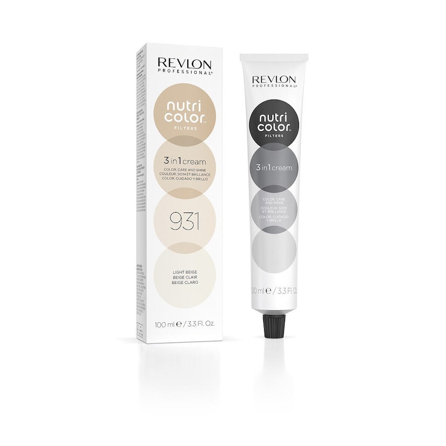 Revlon Professional Nutri Color 3 in 1 Cream Nr. 931 Haarfarbe - LEIGHT BEIGE 100 ml Braun