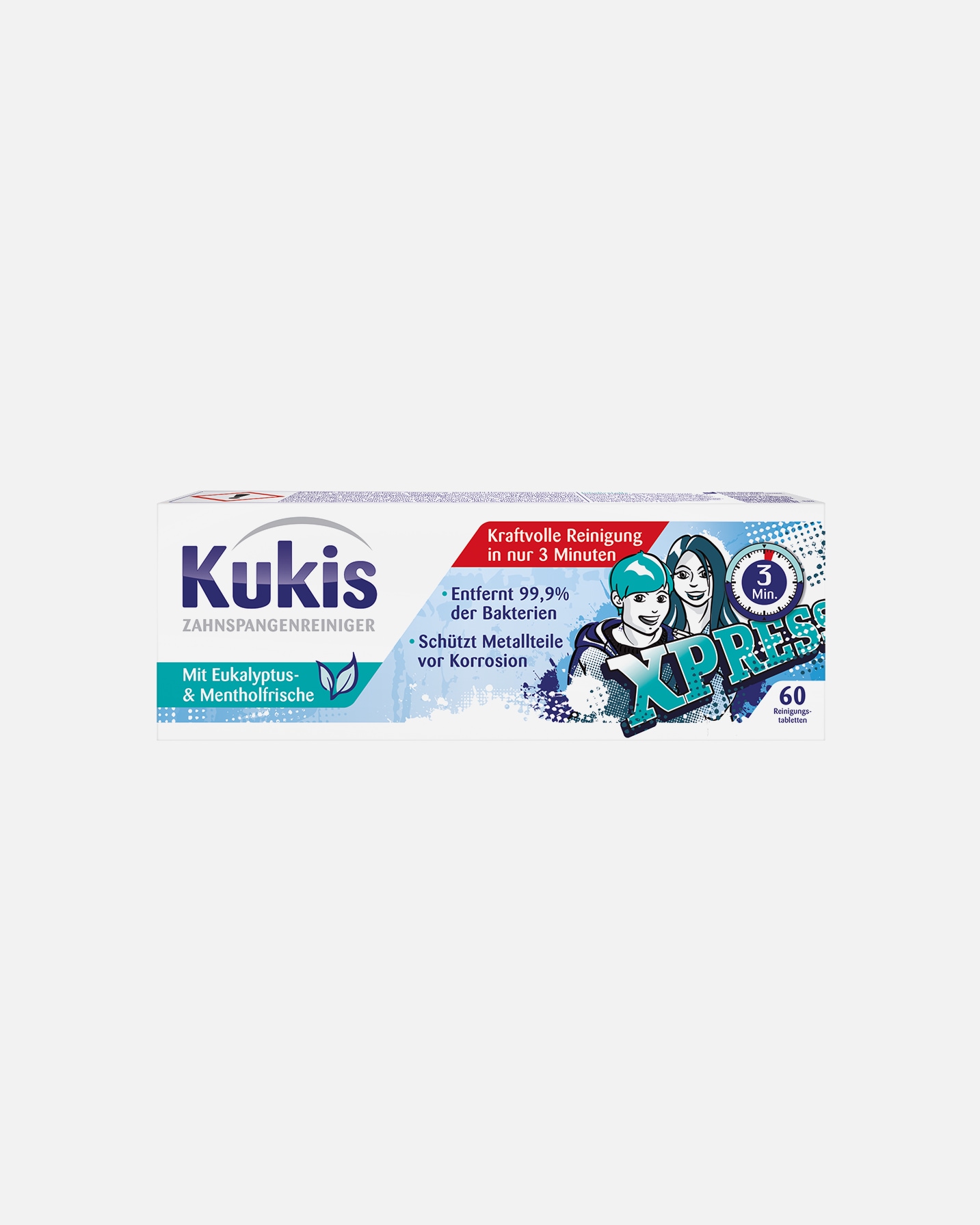 Zahnspangenreiniger für Unisex Kukis Cleaner 60 Stk.