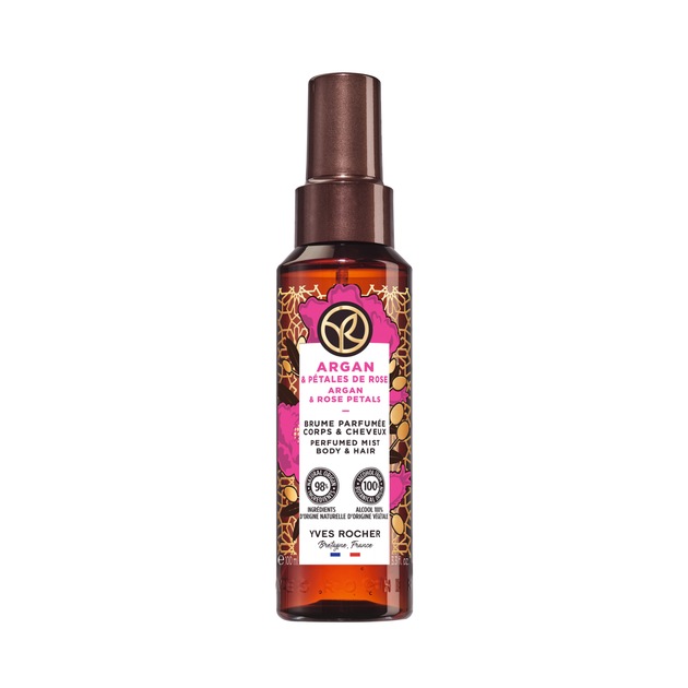 Yves Rocher Arganöl & Rosenblüten Parfümiertes Duftspray Körper & Haare