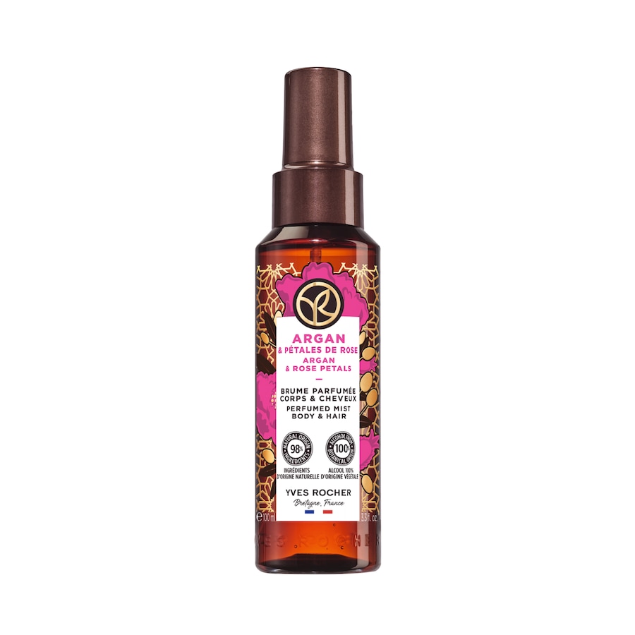 Yves Rocher Arganöl & Rosenblüten Parfümiertes Duftspray Körper Haare Bodyspray 100 ml Damen