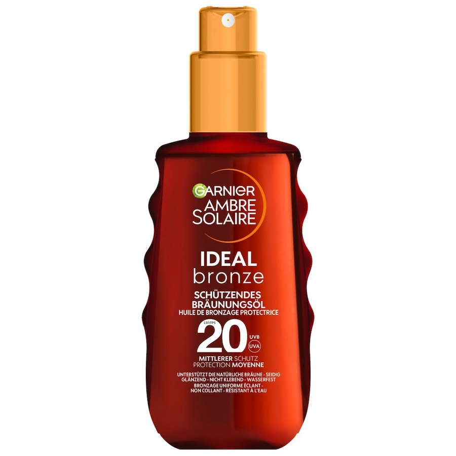 Garnier Ambre Solaire Ideal Bronze - Schützendes Sonnenöl Sonnencreme 150 ml Braun