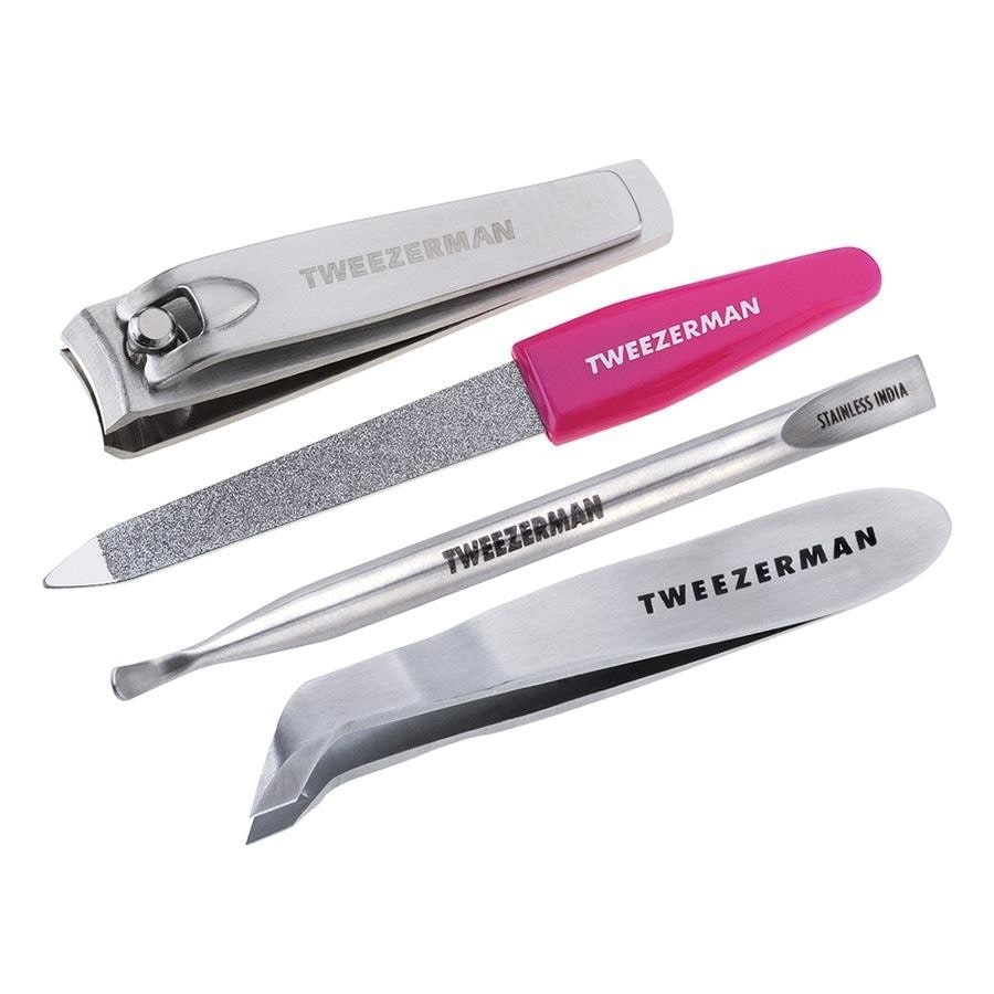 Tweezerman Mini Nail Rescue Set - Silver Pink Nagelpflegeset