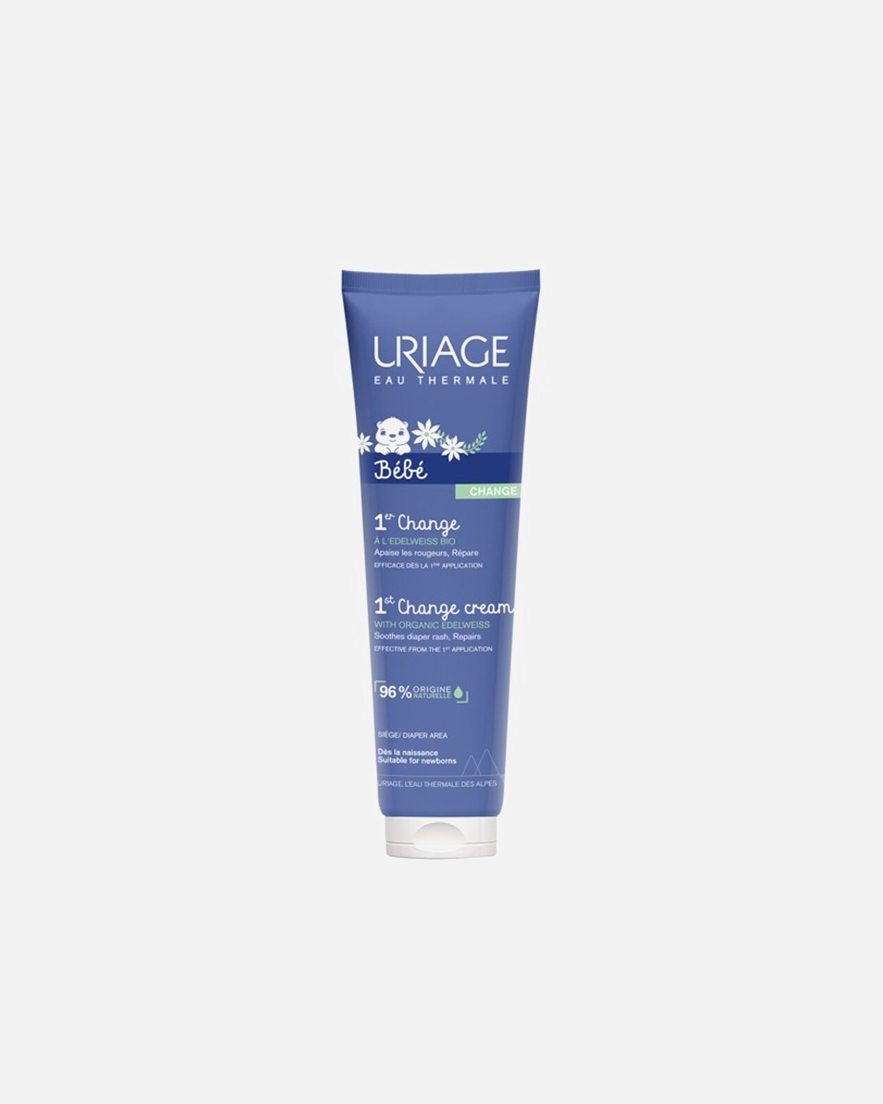 Babycreme für Unisex Uriage 1ER change tratamiento aislante, calmante y reparador 100 ml