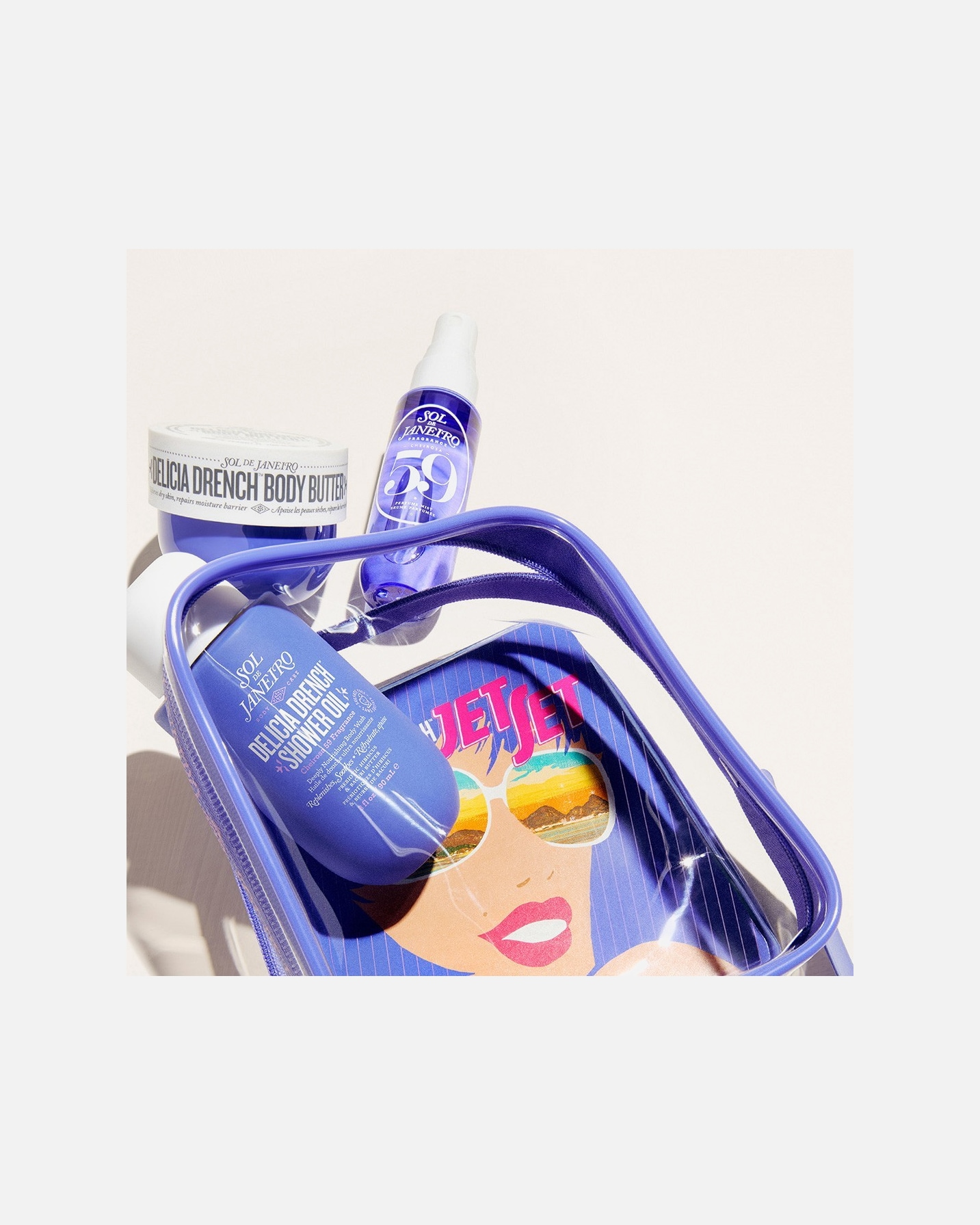 Körperpflegeset für Unisex Sol de Janeiro Delícia Drench Jet Set 1 Stück