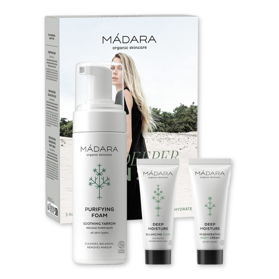 MÁDARA Deep Moisture DEEPER THAN SKIN 3-in-1 Skincare Essentials set Gesichtspflegeset