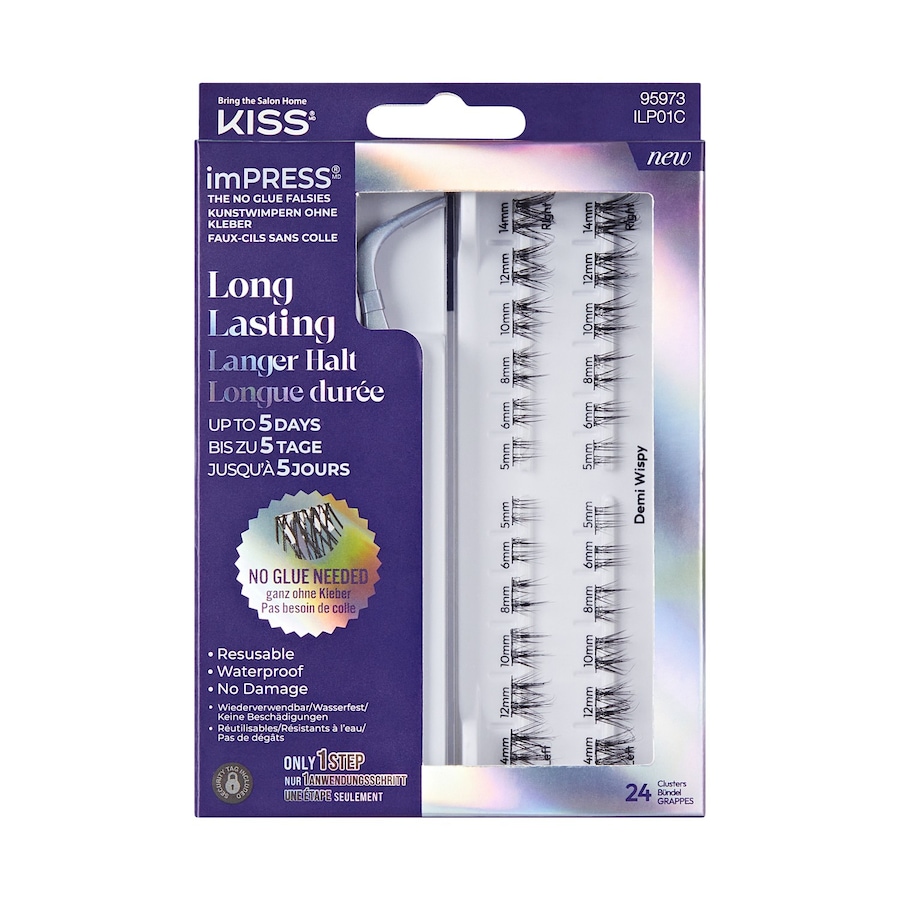 KISS imPRESS Falsies Long Lasting Selbstklebend Künstliche Wimpern