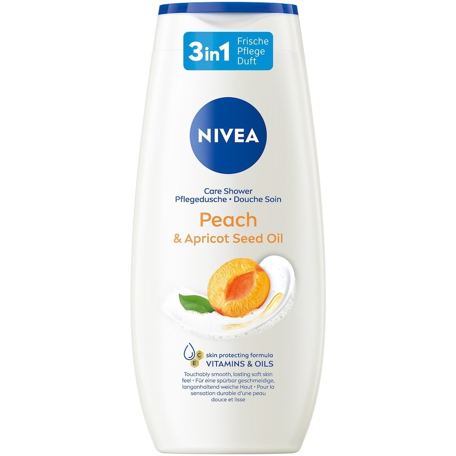 NIVEA Peach & Apricot Seed Oil PflegeduscheKörper | 250.0 ml | 17,16 / 1.0 l