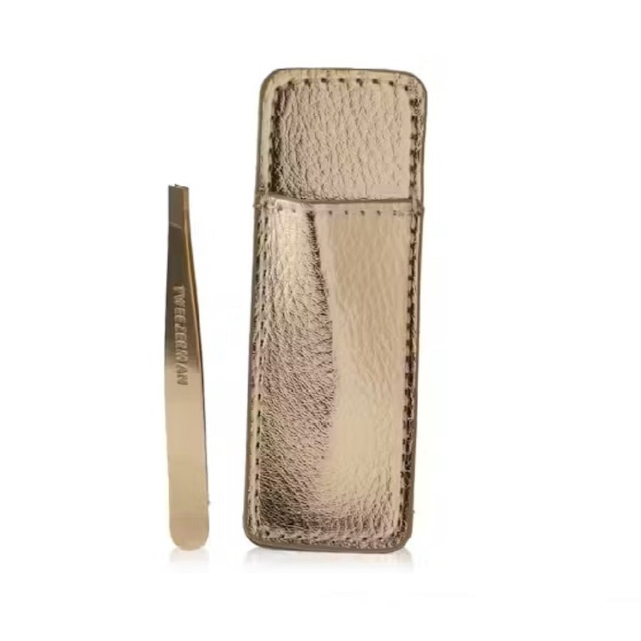 Tweezerman Mini Slant Tweezer & Case - Rose Gold Pinzette
