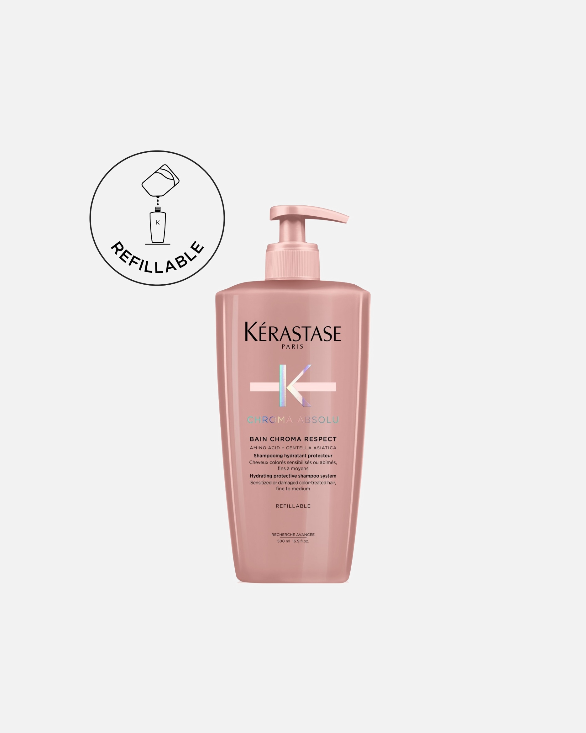 Shampoo für Unisex Kérastase Chroma Absolu Bain Riche Chroma Respect 500 ml