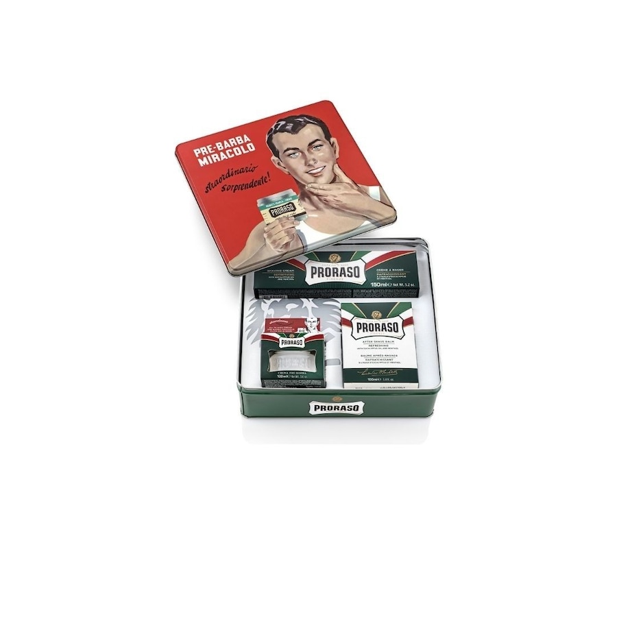 PRORASO Vintage Gino Satz I Rasierset Herren