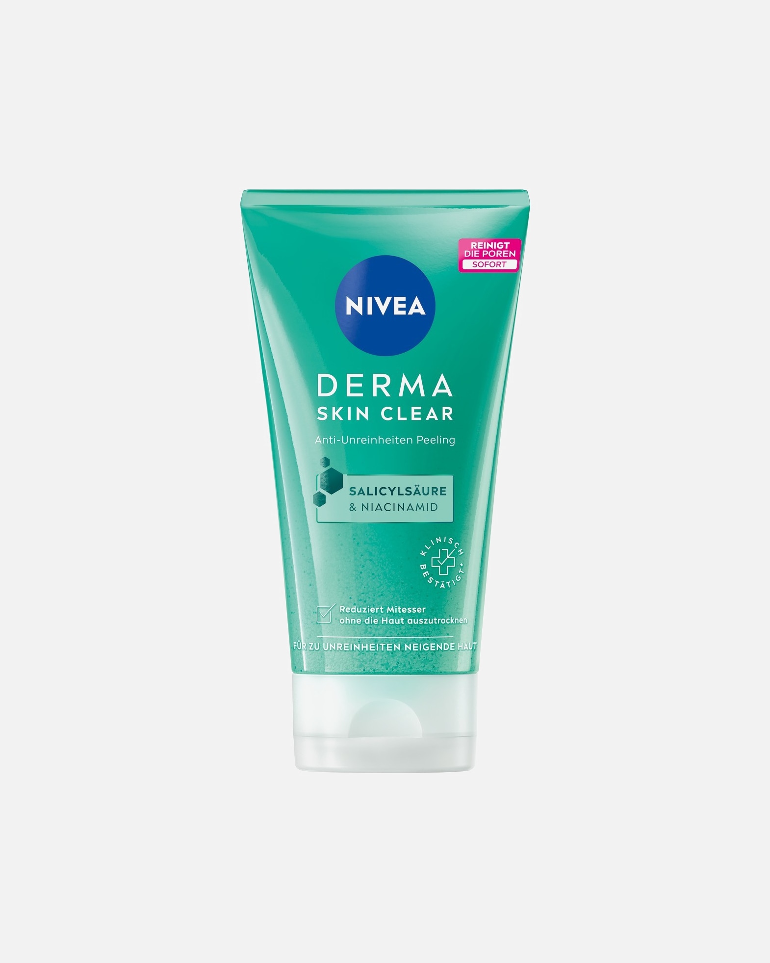 Gesichtspeeling für Unisex NIVEA Derma Skin Clear Anti-Unreinheiten Peeling 150 ml