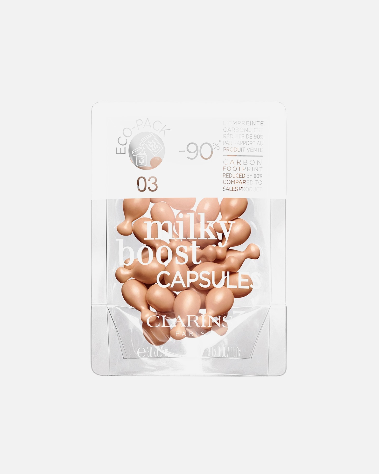 Foundation für Weiblich Clarins Default Brand Line Milky Boost Capsules 03