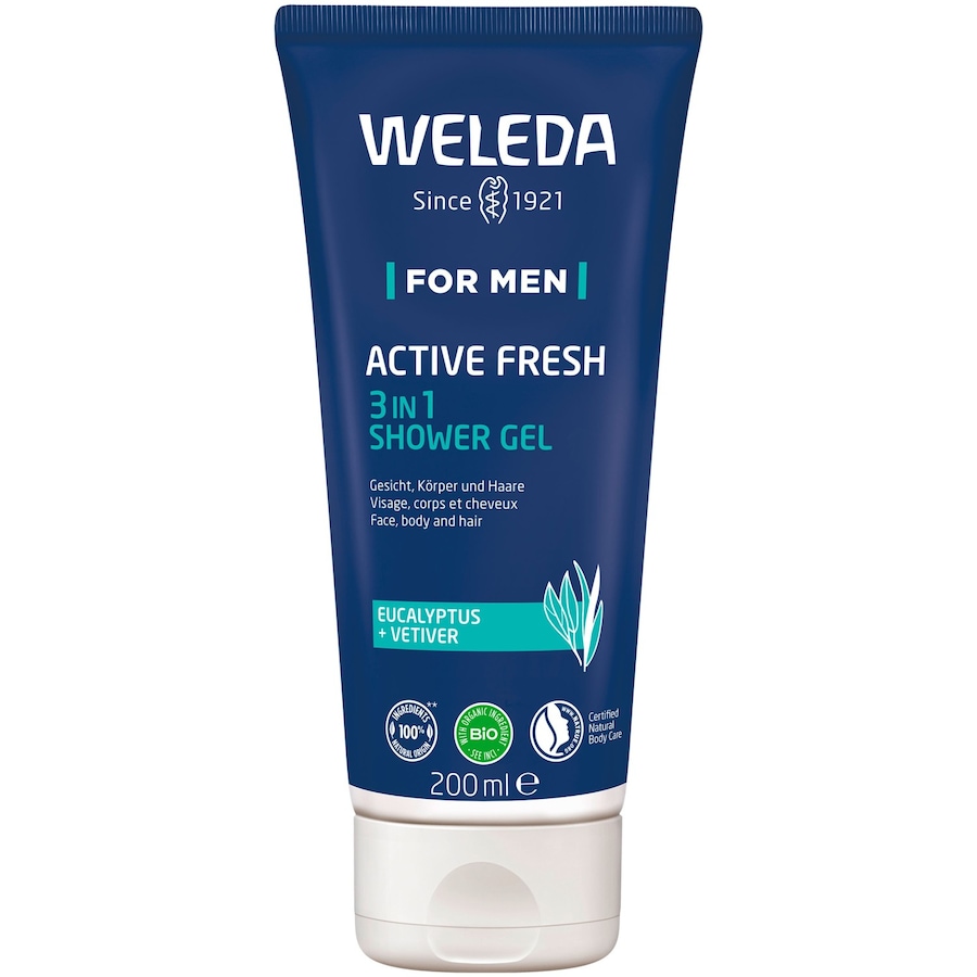 Weleda For Men Active Fresh 3in1 Shower Gel Duschgel 200 ml Herren