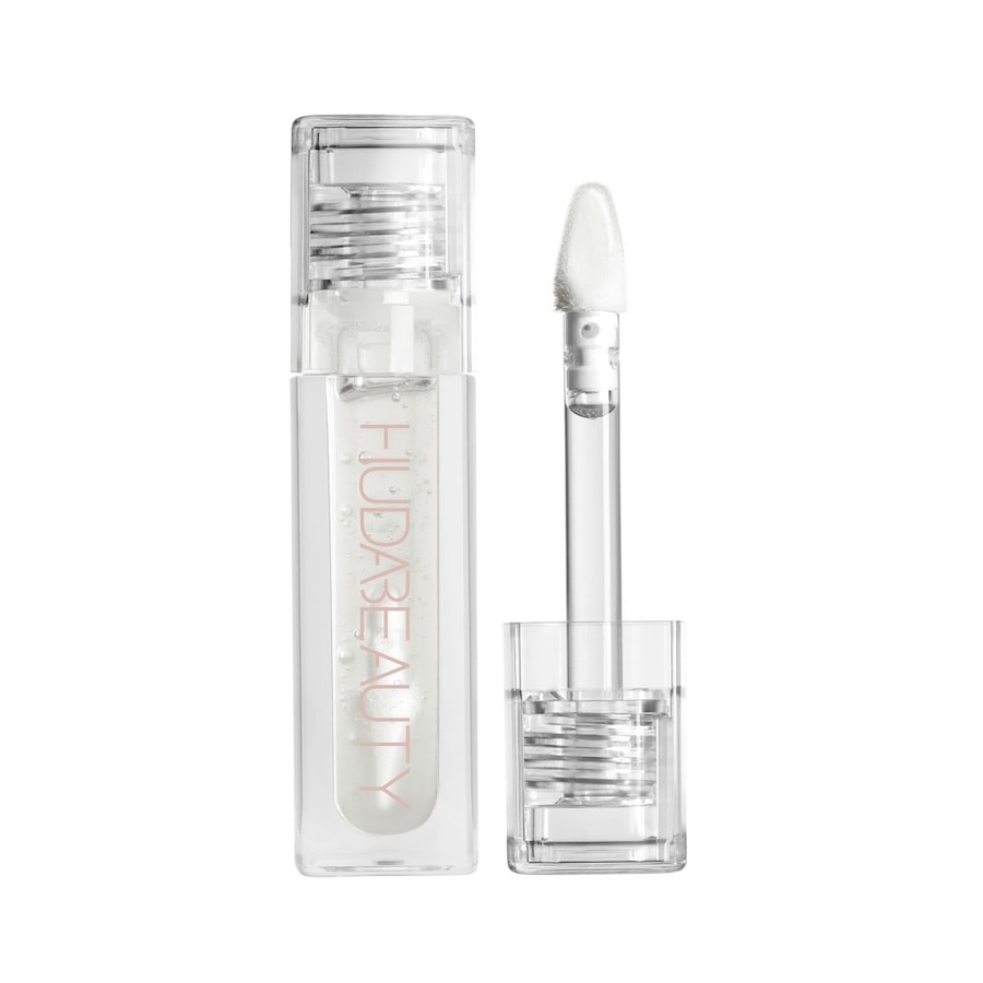 HUDA BEAUTY Faux Filler Extra Shine Lipgloss GLASSY 3.9 ml Weiss