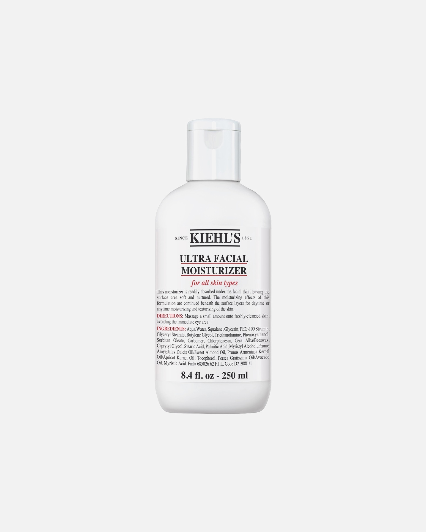 Tagescreme für Unisex Kiehl’s Ultra Facial Moisturizer 250 ml