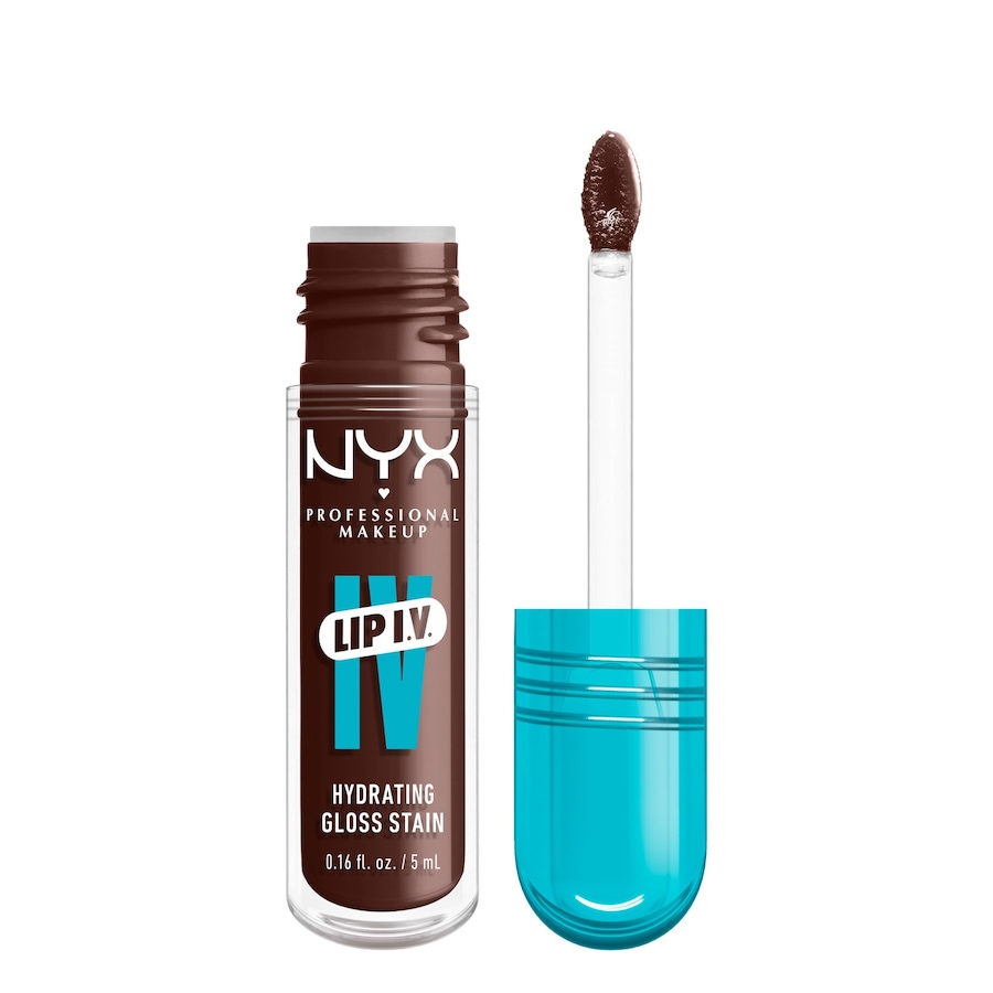 NYX Professional Makeup Lip IV Gloss Serum Lipgloss 06 - ESPRESSO SOAK 5 ml Schwarz