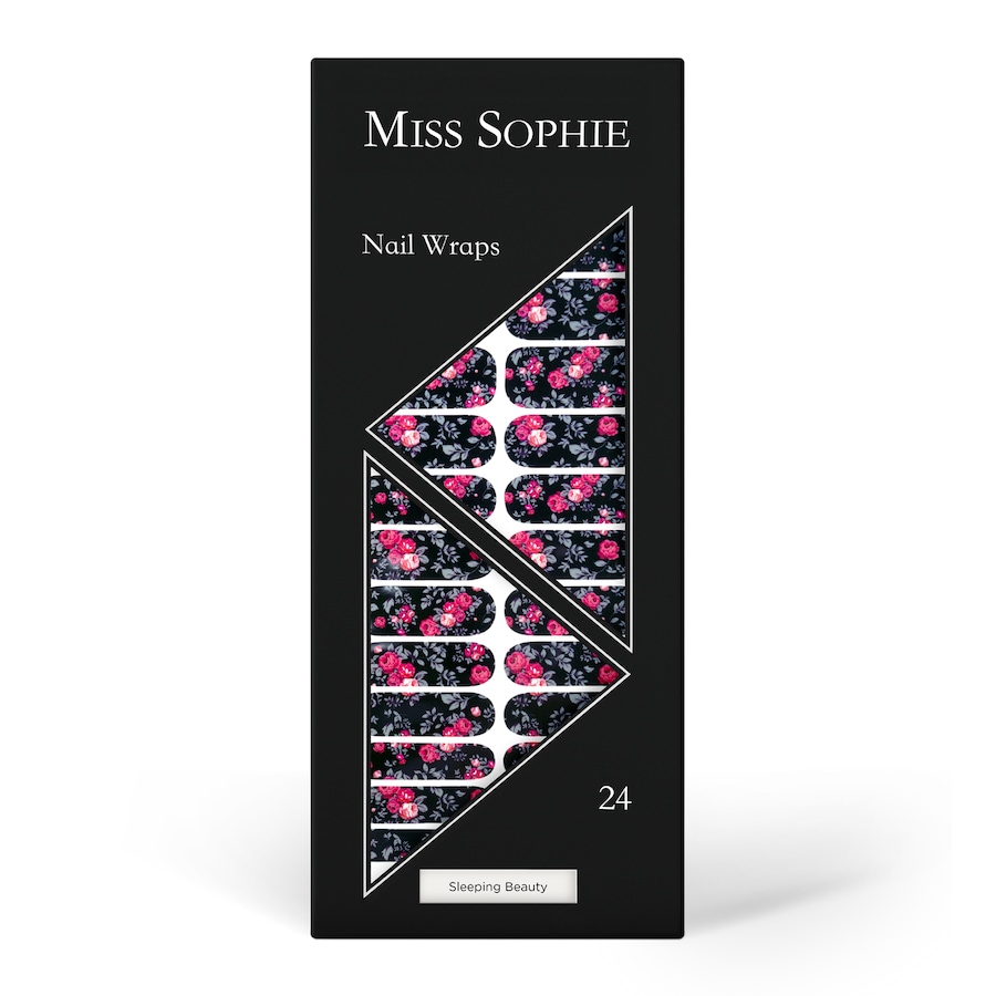 Miss Sophie Sleeping Beauty Nagelsticker Schwarz