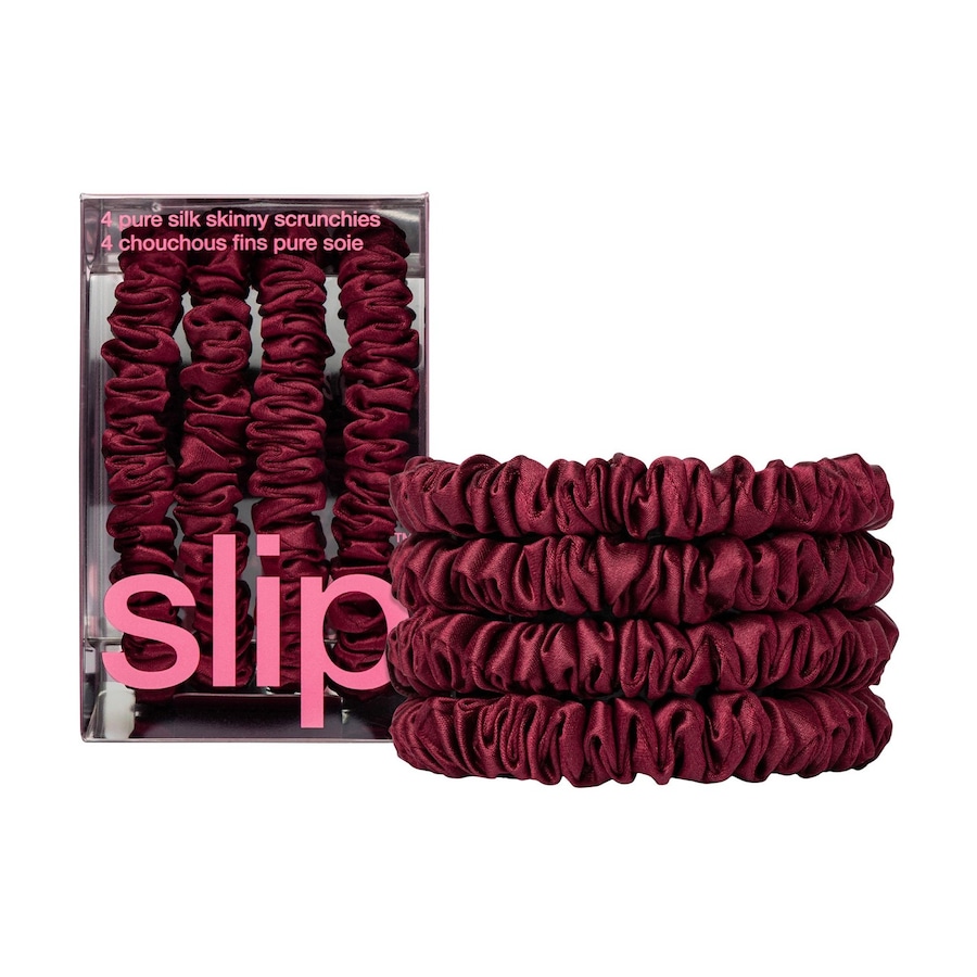 Slip Pure Silk Skinny Scrunchies Haarschmuck Maroon