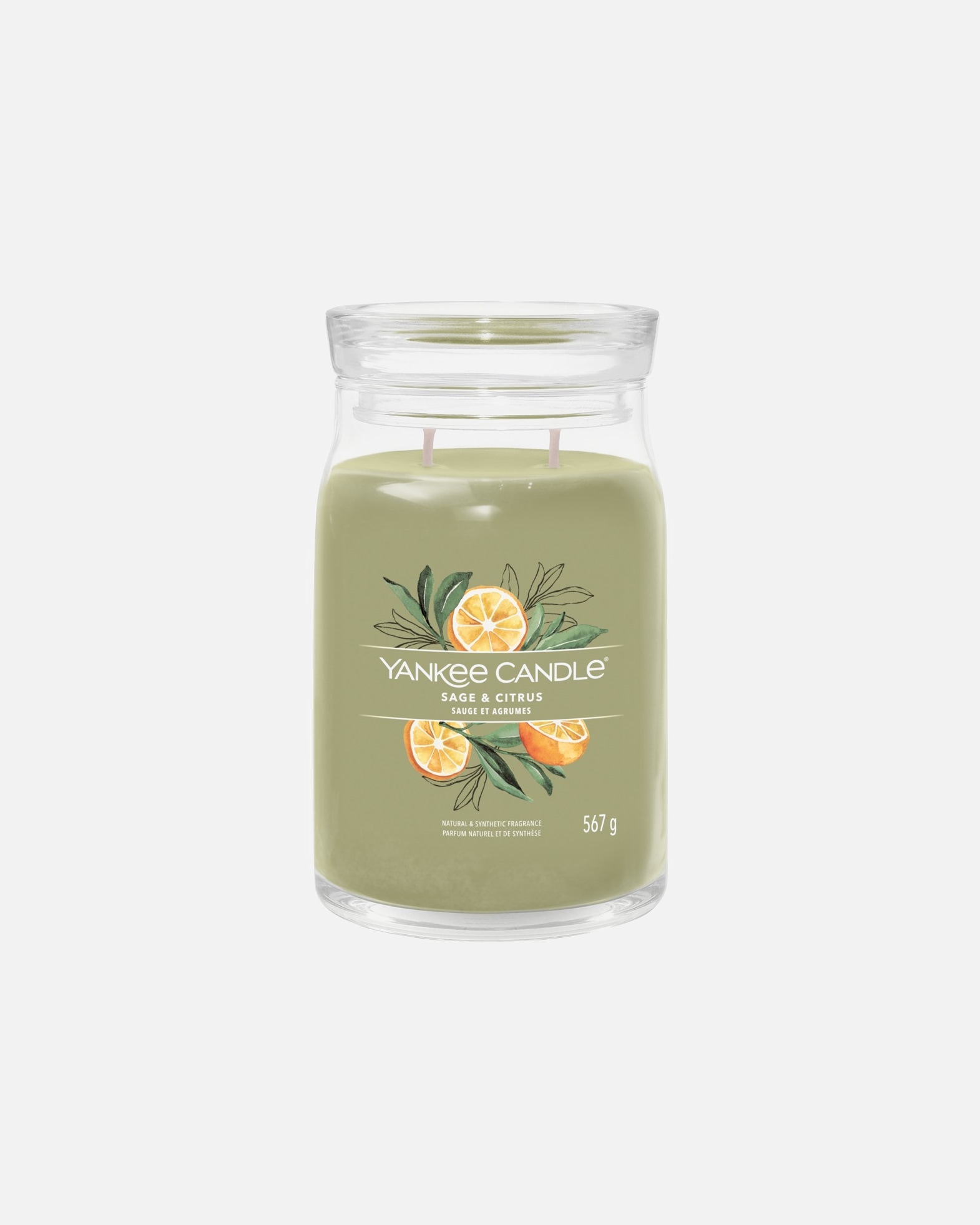 Kerze für Unisex YANKEE CANDLE Default Brand Line Sage & Citrus 567 g - Signature