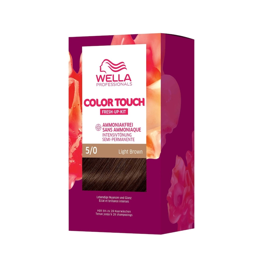 Wella Professionals Color Touch Fresh-Up-Kit Haarfarbe Nr. 5/0 - Light Brown 130 ml Schwarz