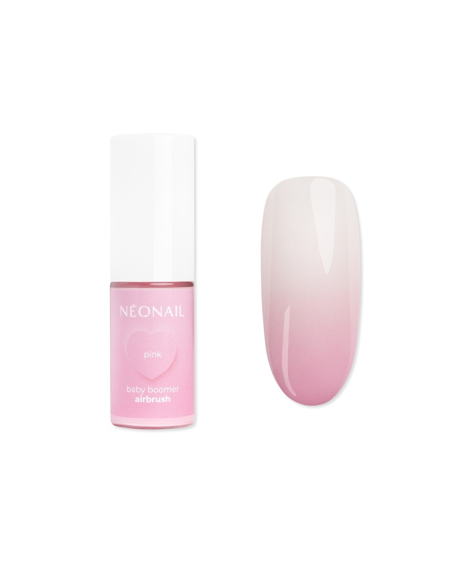 NEONAIL Baby Bloomer Airbrush UV-Nagellack PINK 5 g Silber