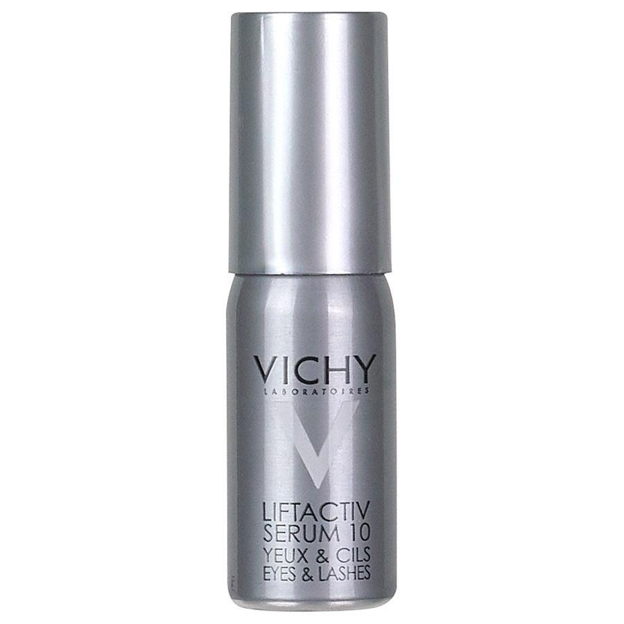 Vichy Liftactiv Serum 10 Augen & Wimpern, Augenpflege mit Hyaluron Augenserum 15 ml Damen