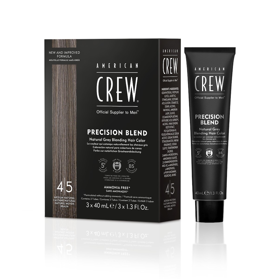 American Crew Precision Blend Medium Natural Haarfarbe 120 ml Braun Herren