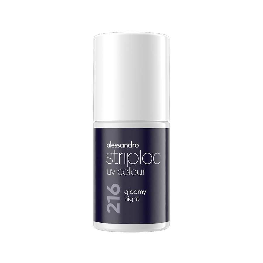 Alessandro Striplac Uv Colour UV-Nagellack Gloomy Night 6.5 ml Schwarz
