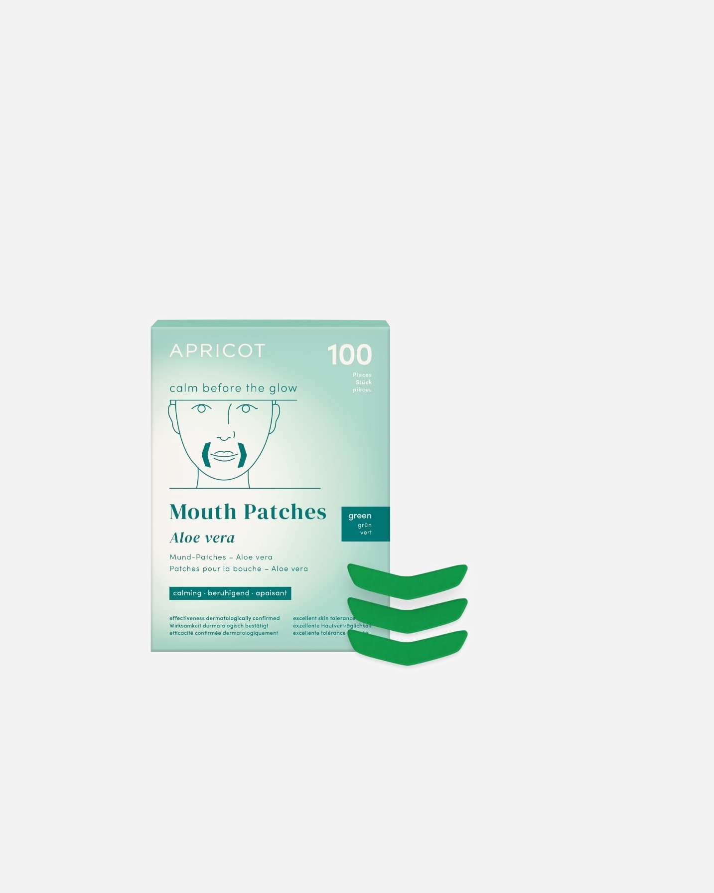 Anti-Aging Maske für Unisex Apricot Mund Patches mit Aloe Vera 15 g