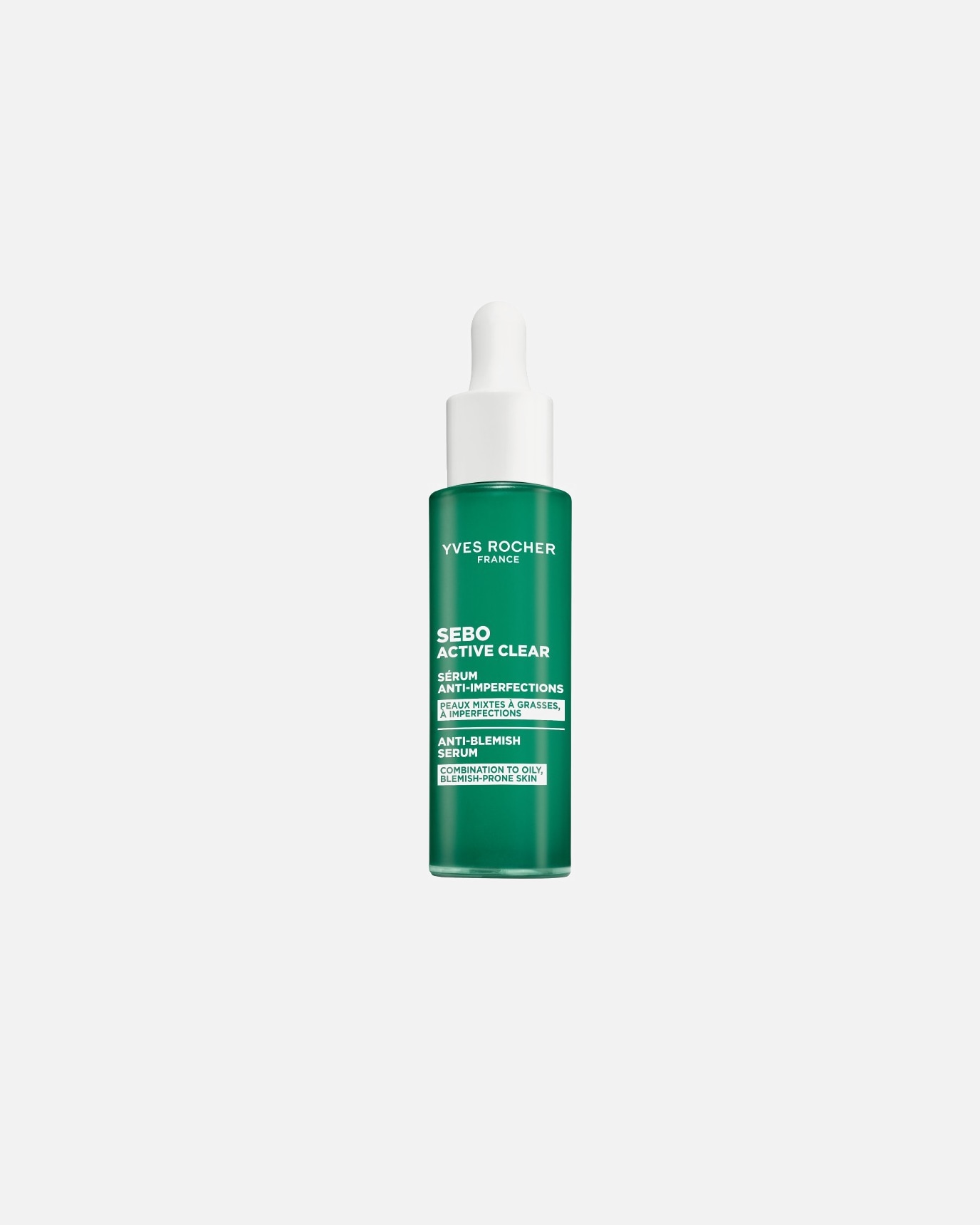 Glow Serum für Unisex Yves Rocher Sebo Active Clear Anti-Unreinheiten-Serum 30 ml