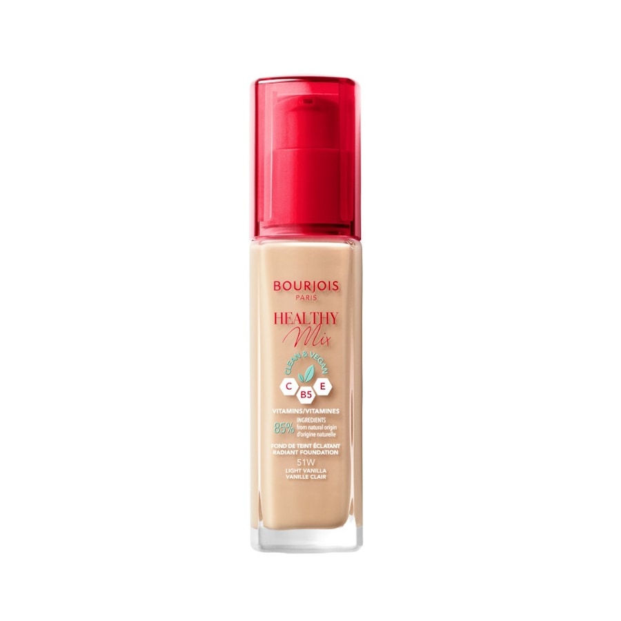 Bourjois Healthy Mix Foundation 51 Light Vanilla 30 ml Weiss Damen