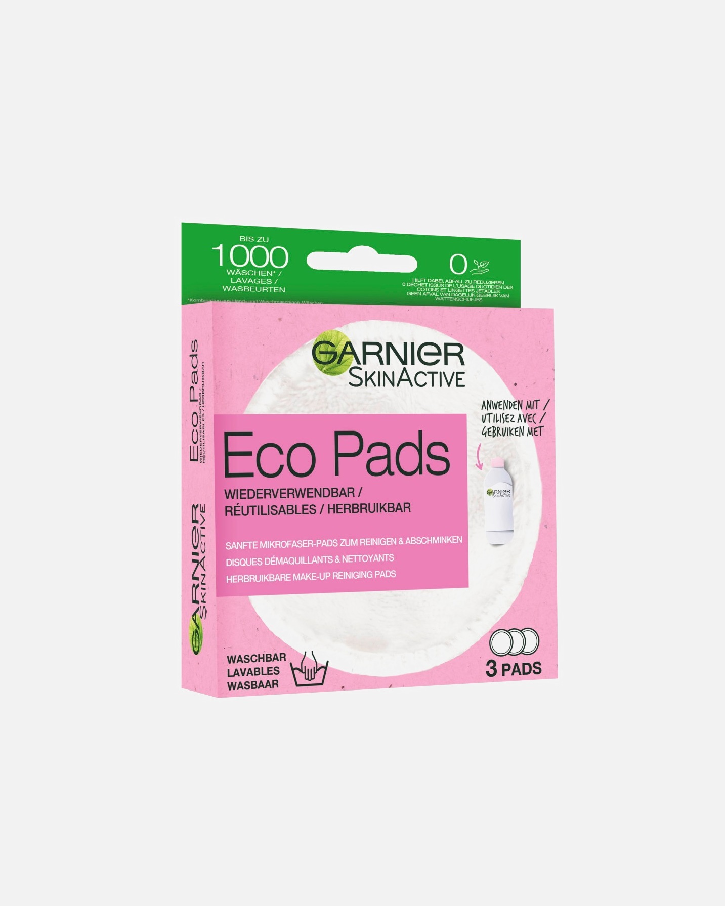 Reinigungspads für Unisex Garnier Skin Active Eco Pads 1 Stk.