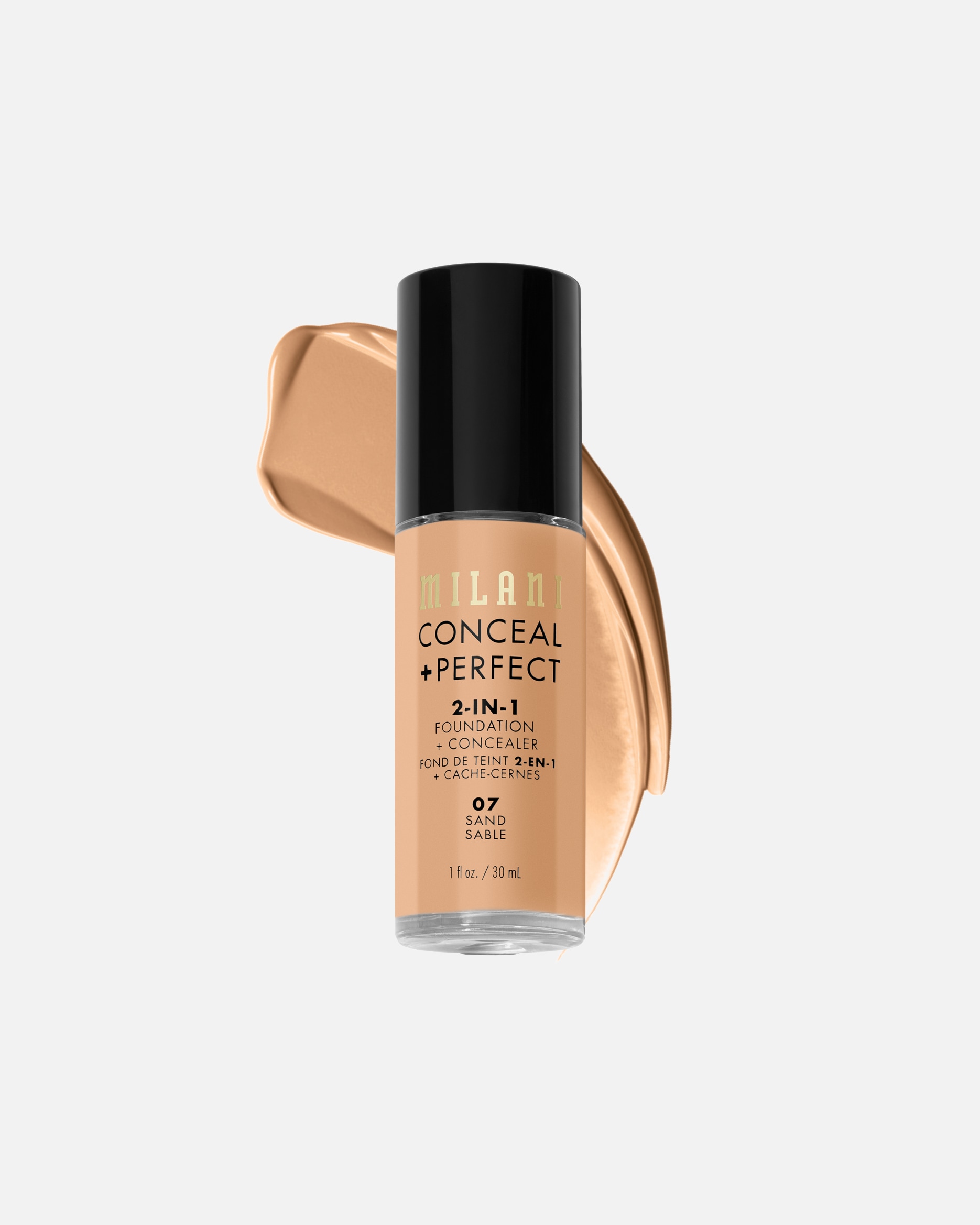 Foundation für Unisex Milani Conceal + Perfect 2in1 Sand/ 07