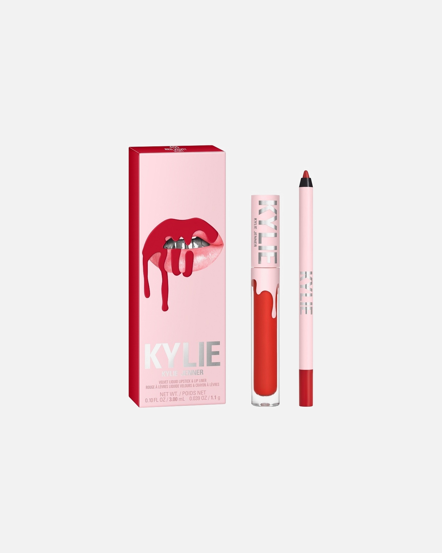 Lippen Make-up Set für Unisex KYLIE COSMETICS Velvet Lip Kit 405 - RED VELVET