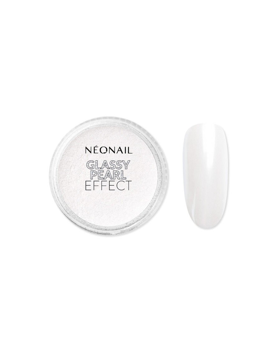 NEONAIL Glassy Pearl Effect Nageldesign WHITE 2 g Weiss