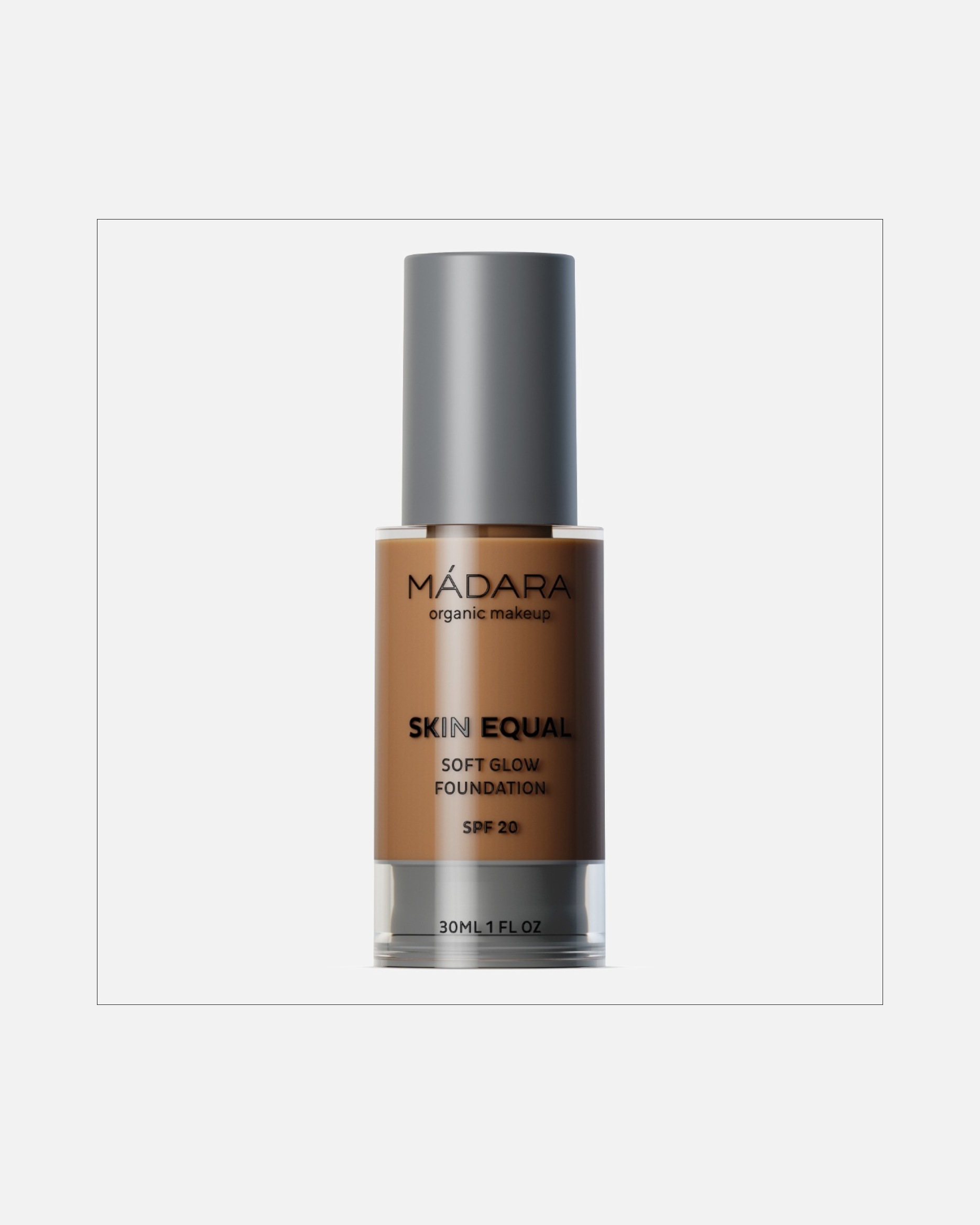 Foundation für Unisex MÁDARA Make Up Skin Equal Grundierung Für Ein Sanftes Strahlen Spf 15 #80 FUDGE