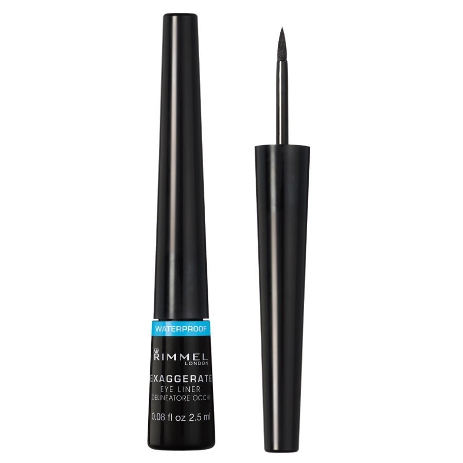Rimmel London Exaggerate Waterproof Liquid Eye Liner Eyeliner 2.5 ml Schwarz Damen