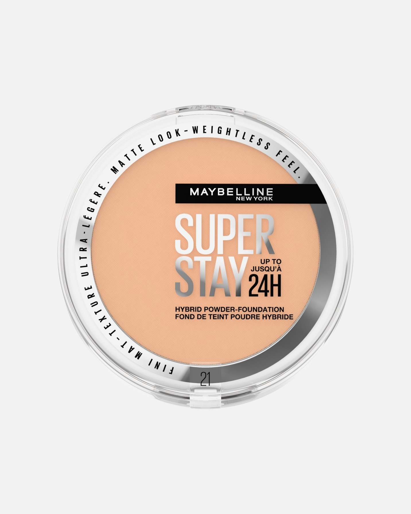 Foundation für Unisex Maybelline Super Stay 24H Hybrid Powder-Foundation Nr. 21