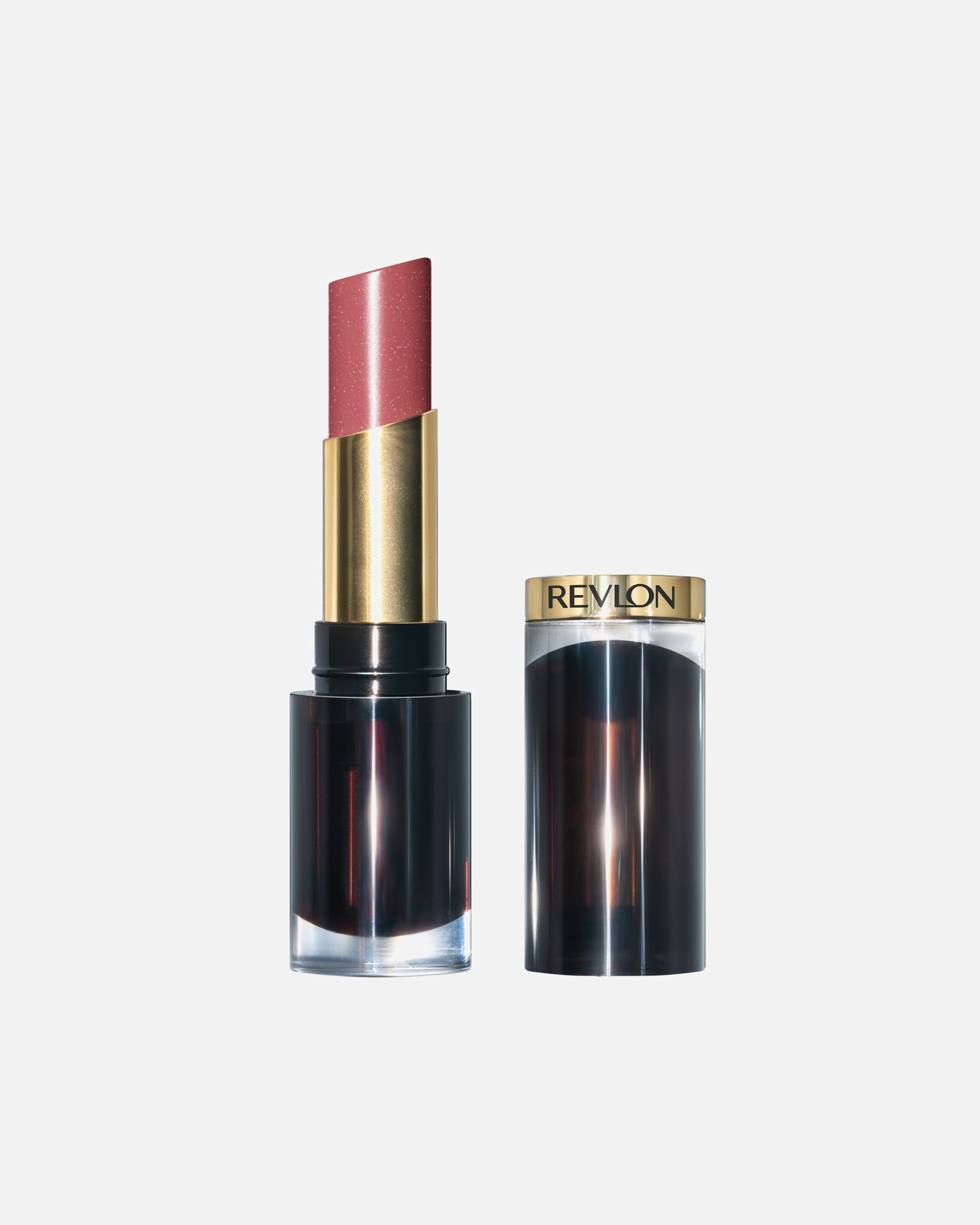 Lippenstift für Unisex Revlon Revlon Super Lustrous Glass Shine Lipstick Glazed Mauve, Lippenstift, cremige und feuchtigkeitsspendende Formel mit Hyaluronsäure, Aloe und Rosenquarz 3.6 g