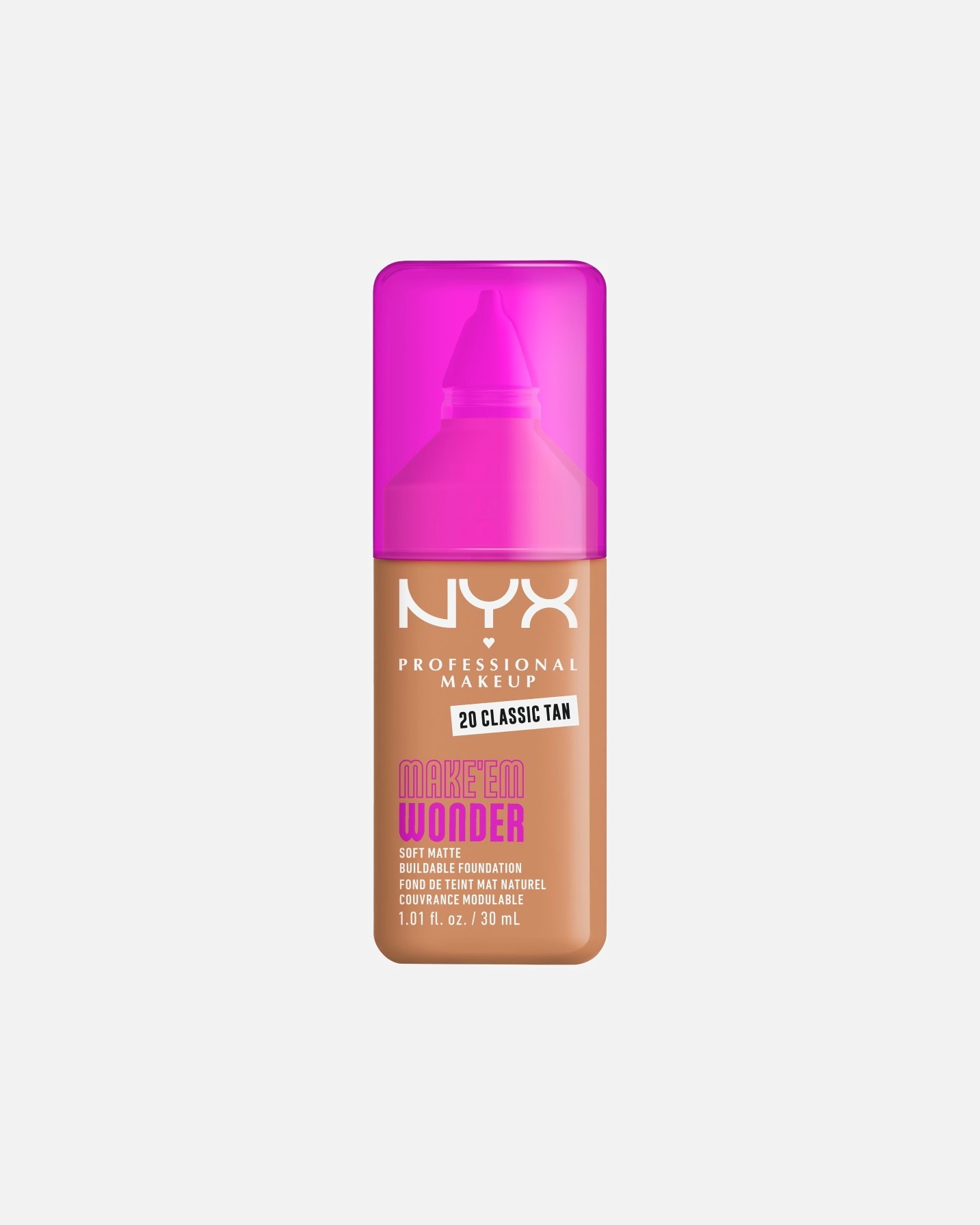 Foundation für Unisex NYX Professional Makeup Default Brand Line Make 'EM Wonder 20 - CLASSIC TAN