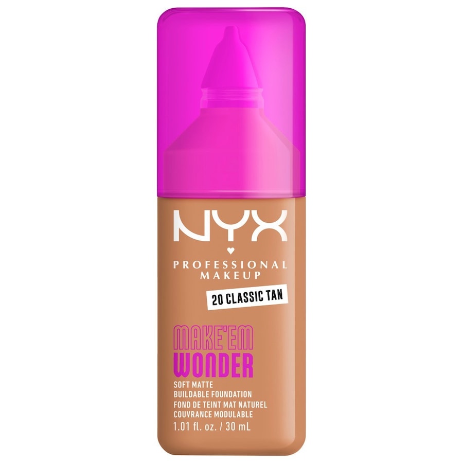 NYX Professional Makeup Make 'EM Wonder Foundation 20 - CLASSIC TAN 30 ml Hellbraun