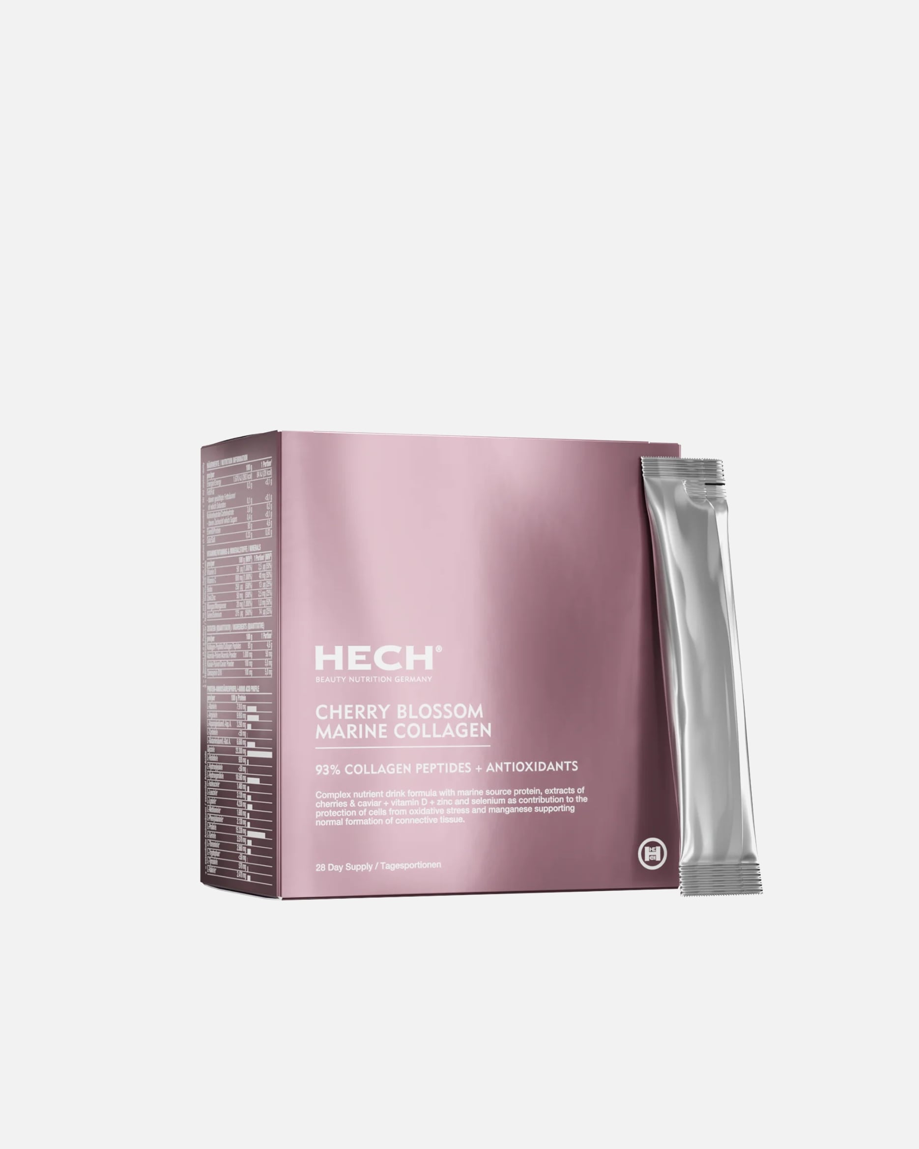 Nahrungsergänzung Haut für Unisex HECH Cherry Blossom Marine Collagen 28 Sachets