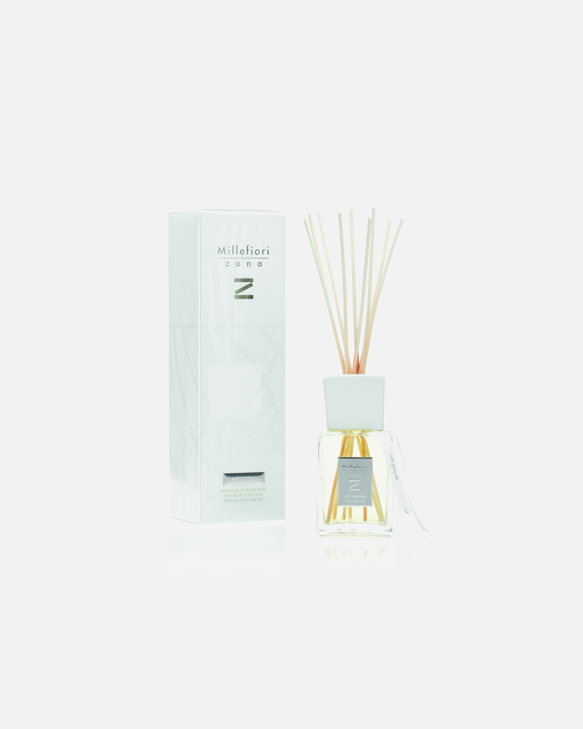 Raumduft für Unisex Millefiori MILANO ZONA Reed Diffuser Soft Leather 500 ml