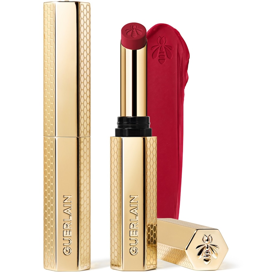 Guerlain KissKiss Kiss - Der kussfeste Lippenstift mit Honig Lippenbalsam 1.85 g Dunkelrot
