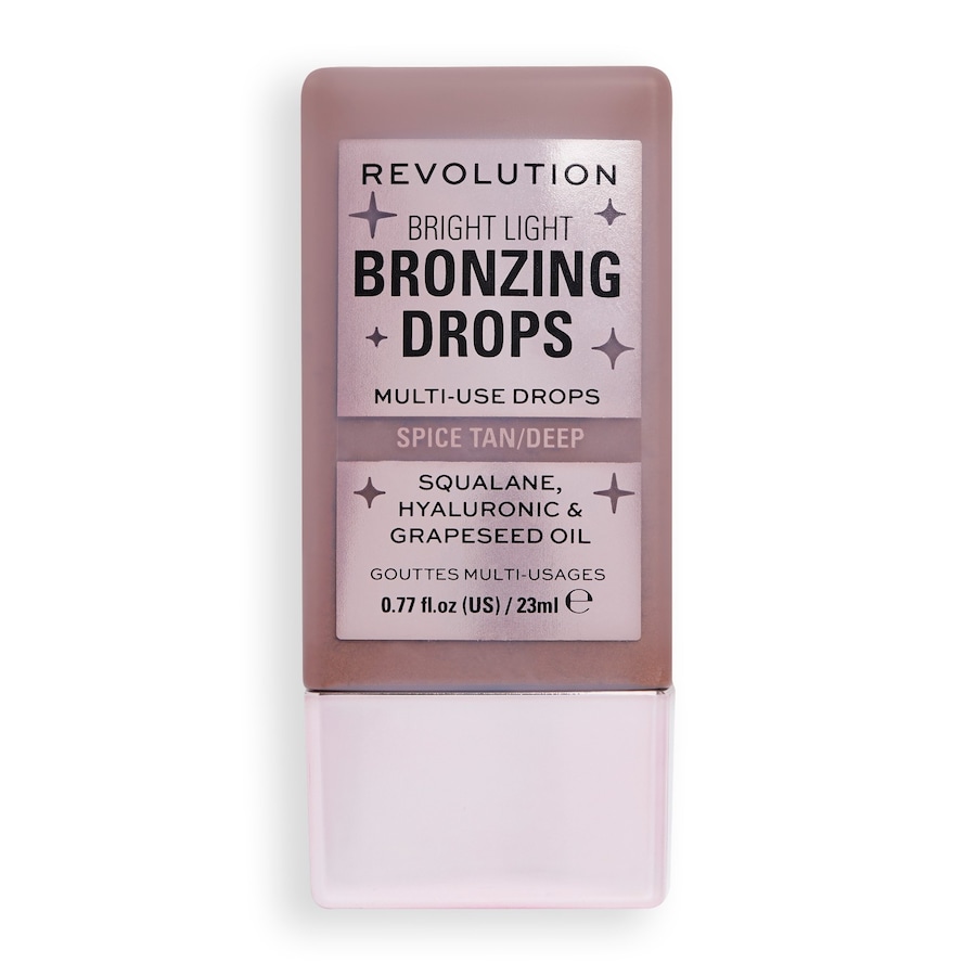 REVOLUTION Bright Light Blush Drops Pink Rosie Bronzer Deep Bronze Spice 23 ml Braun