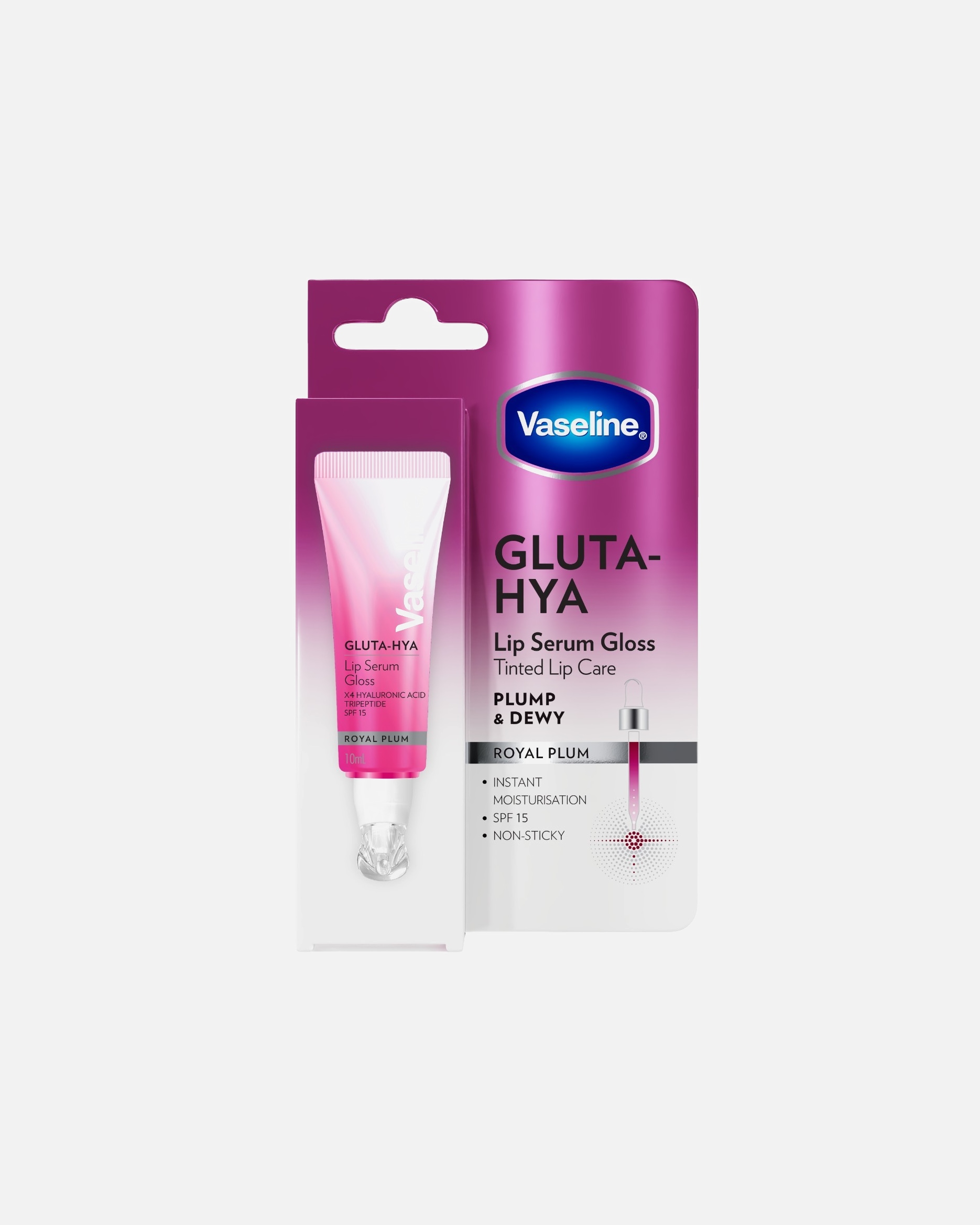 Lippenserum für Unisex Vaseline Gluta-Hya 10 ml