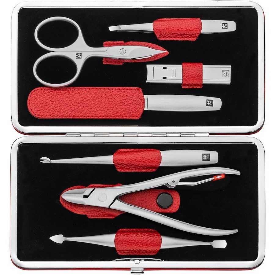 ZWILLING Beauty Premium Manicure Set 7pcs. Leather, Red Nagelpflegeset