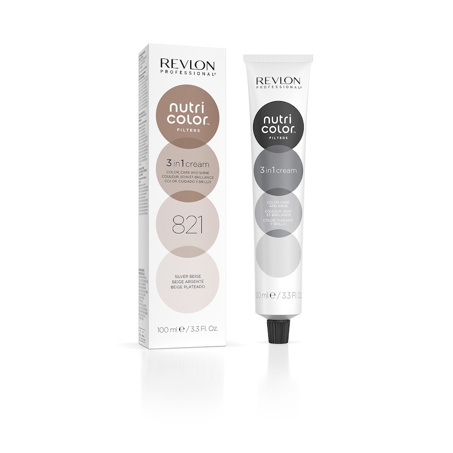 Revlon Professional Nutri Color 3 in 1 Cream Nr. 821 Haartönung - SILVER BEIGE 100 ml Braun